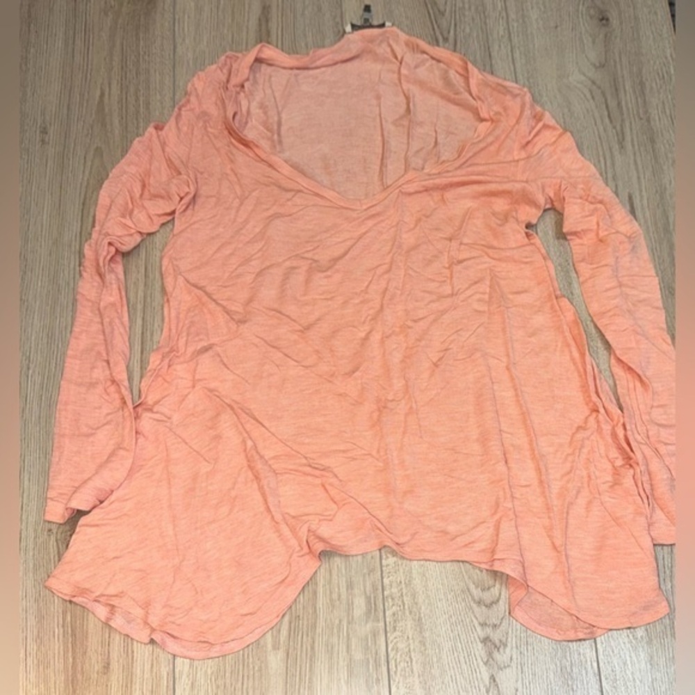 BKE Orange Long Sleeve Top shirt